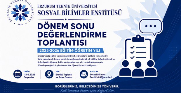 Dönem Sonu Değerlendirme Toplantısı