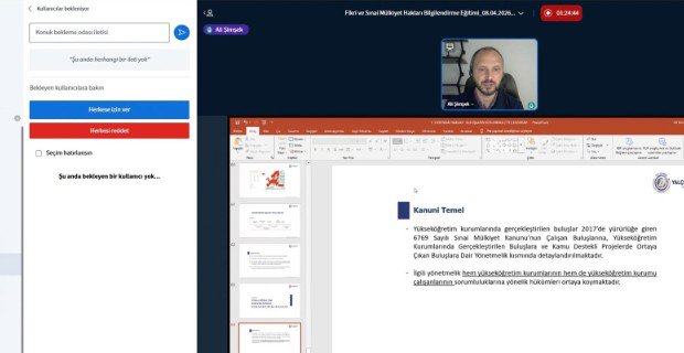 Fikri Sınai Mülkiyet Hakları Eğitimi Düzenlendi