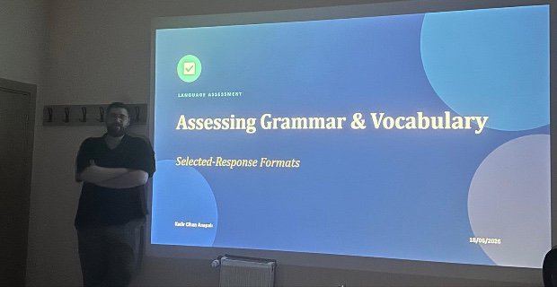 “Assessing Grammar and Vocabulary: Selected-Response Formats” Başlıklı Hizmet İçi Eğitim Sunumu Gerçekleştirildi