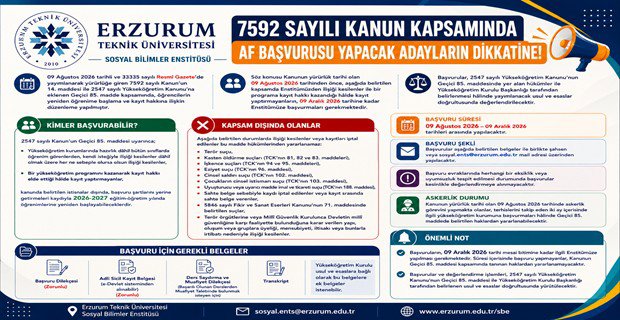 7592 Sayılı Kanun Kapsamında Af Başvurusu