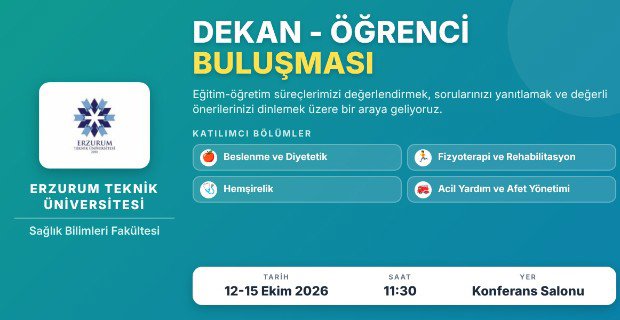 FAKÜLTEMİZDEN HABERLER
