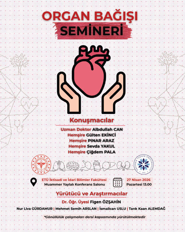 Etkinlik görseli: Organ Bağışı Semineri