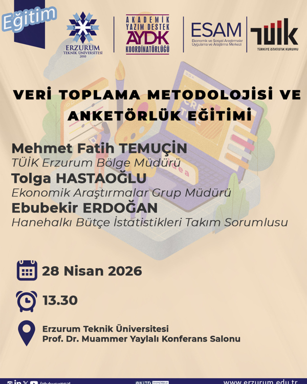 Etkinlik görseli: Veri Toplama Metodolojisi ve Anketörlük Eğitimi