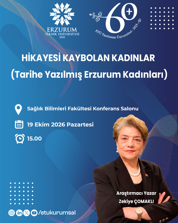 Etkinlik görseli: Hikayesi Kaybolan Kadınlar  (Tarihe Yazılmış Erzurum Kadınları)