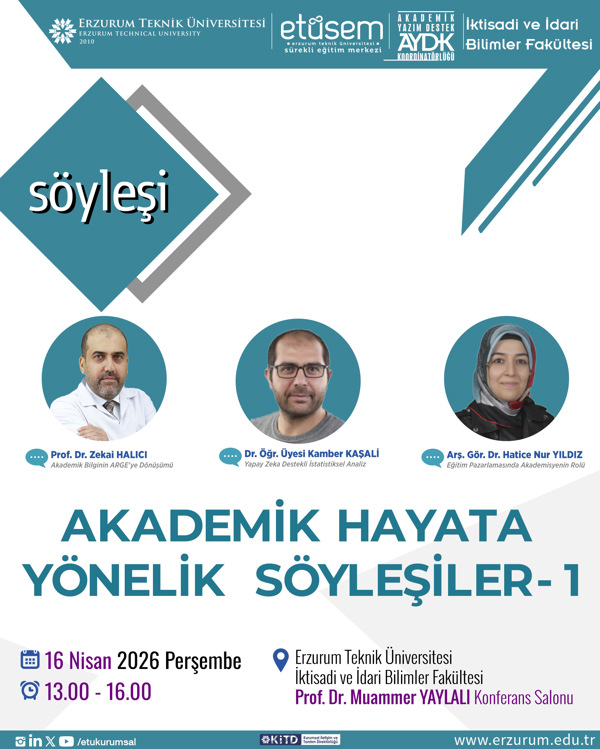 Etkinlik görseli: Akademik Hayata Yönelik Söyleşir -1