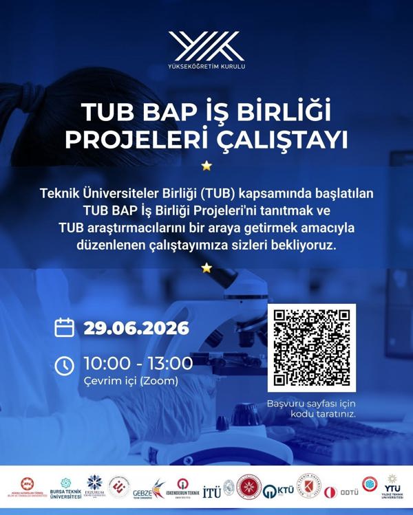 Etkinlik görseli: TUB BAB İş Birliği Projeleri Çalıştayı