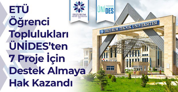 ETÜ Öğrenci Toplulukları ÜNİDES'ten 7 Proje İçin Destek Almaya Hak Kazandı