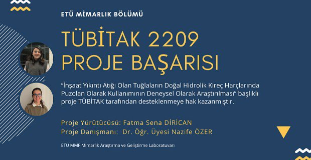 TÜBİTAK 2209 Proje Başarısı