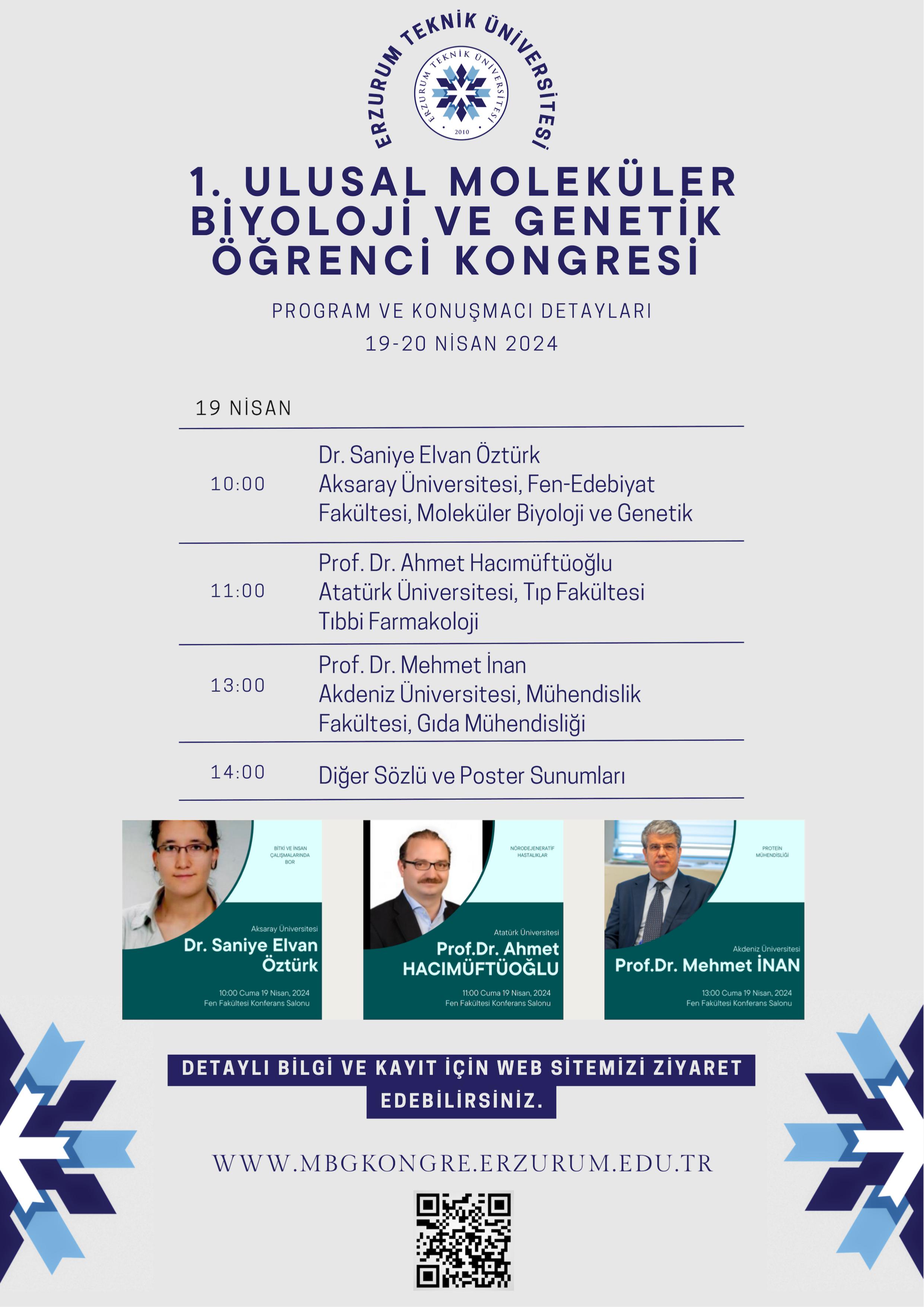 1. Ulusal Moleküler Biyoloji ve Genetik Öğrenci Kongresi
