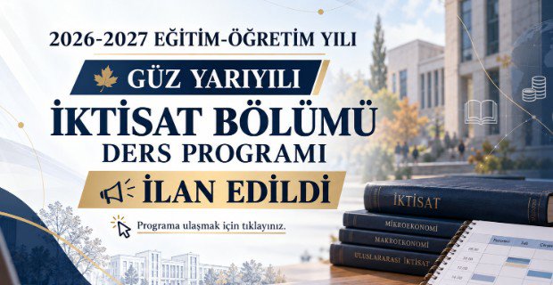 Ders Programımız İlan Edildi