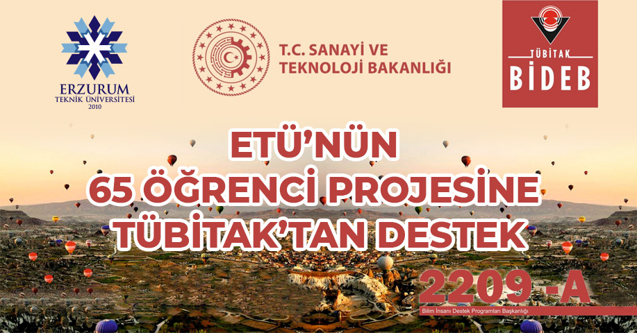 ETÜ’nün 65 Öğrenci Projesine TÜBİTAK’tan Destek   