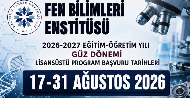2026-2027 Eğitim-Öğretim Yılı Güz Dönemi Öğrenci Alımı
