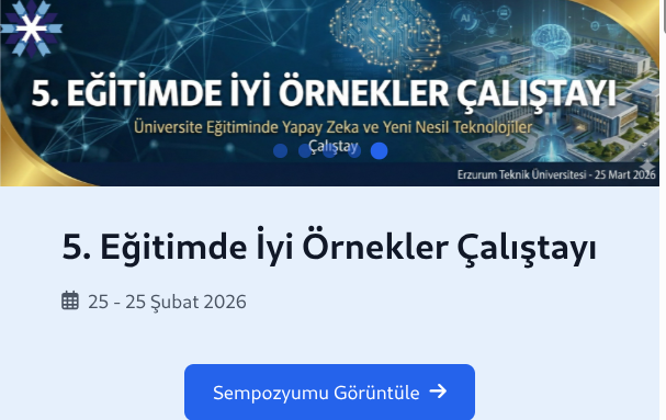 Üniversitemizde Etkinlik Yönetiminde Tek Portal ile Kolay Erişim ve Sürdürülebilir Arşiv