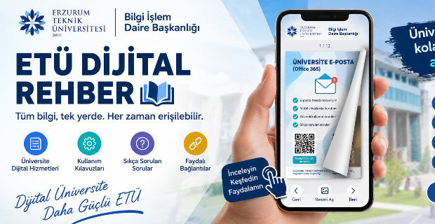 ETÜ Dijital Rehber Öğrencilerimizin Hizmetinde