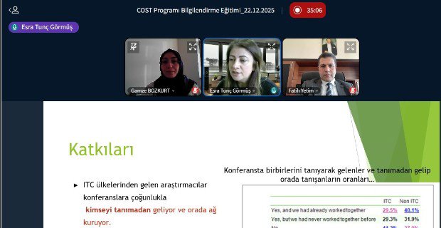 COST Programı Bilgilendirme Toplantısı Yapıldı
