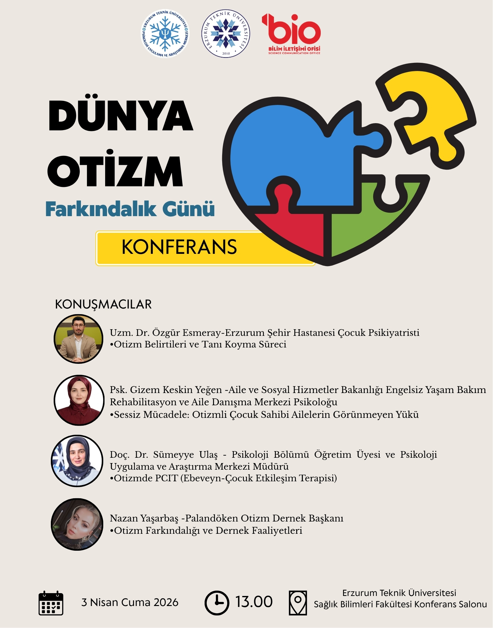 Dünya Otizm Farkındalık Günü Konferansı