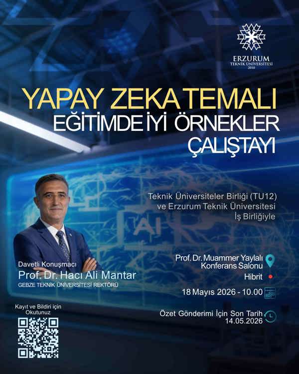 Etkinlik görseli: Yapay Zeka Temalı Eğitimde İyi Örnekler Çalıştayı