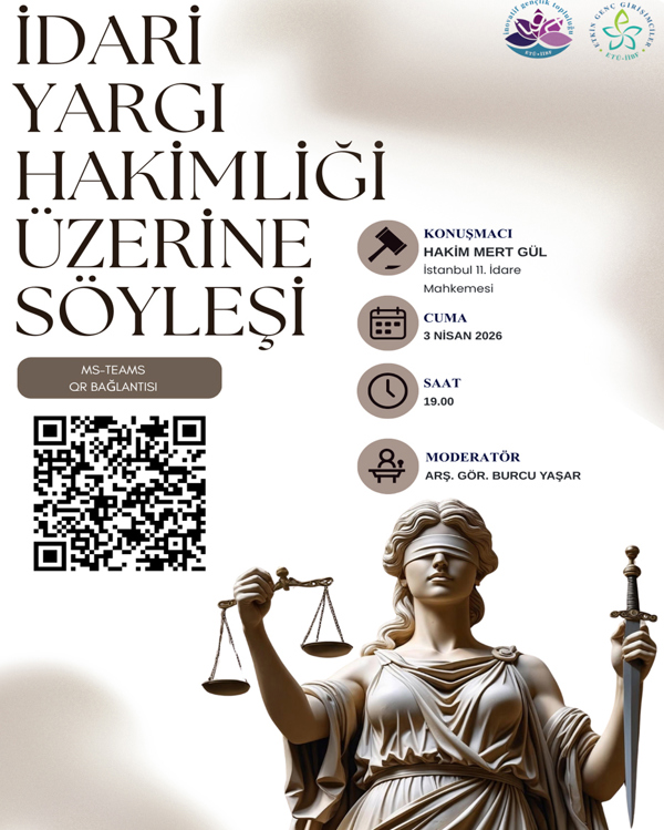 Etkinlik görseli: İdari Yargı Hakimliği Üzerine Söyleşi