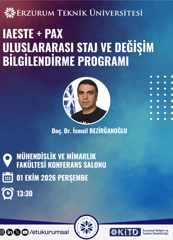 IAESTE + PAX Uluslararası Staj ve Değerlendirme Programı event image