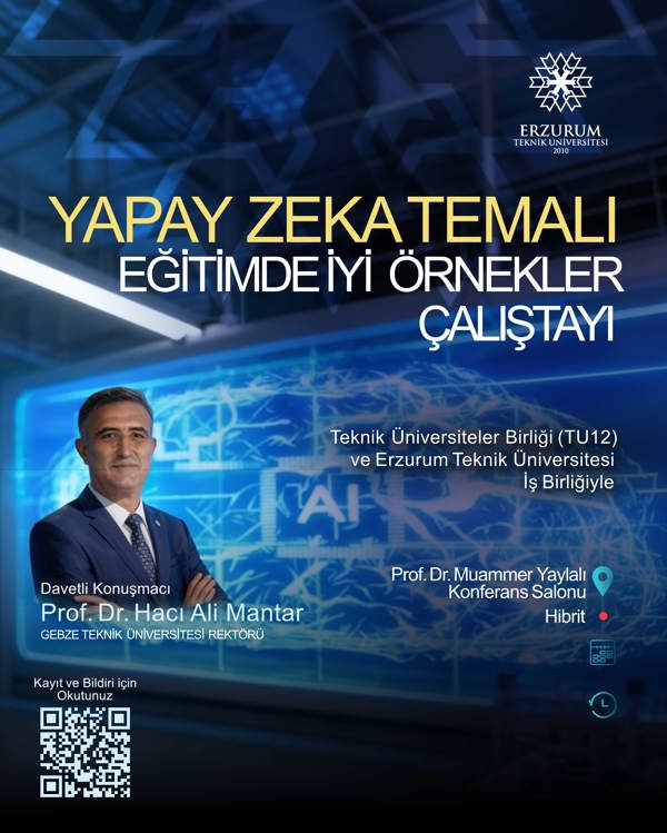 Etkinlik görseli: Yapay Zeka Temalı Eğitimde İyi Örnekler Çalıştayı