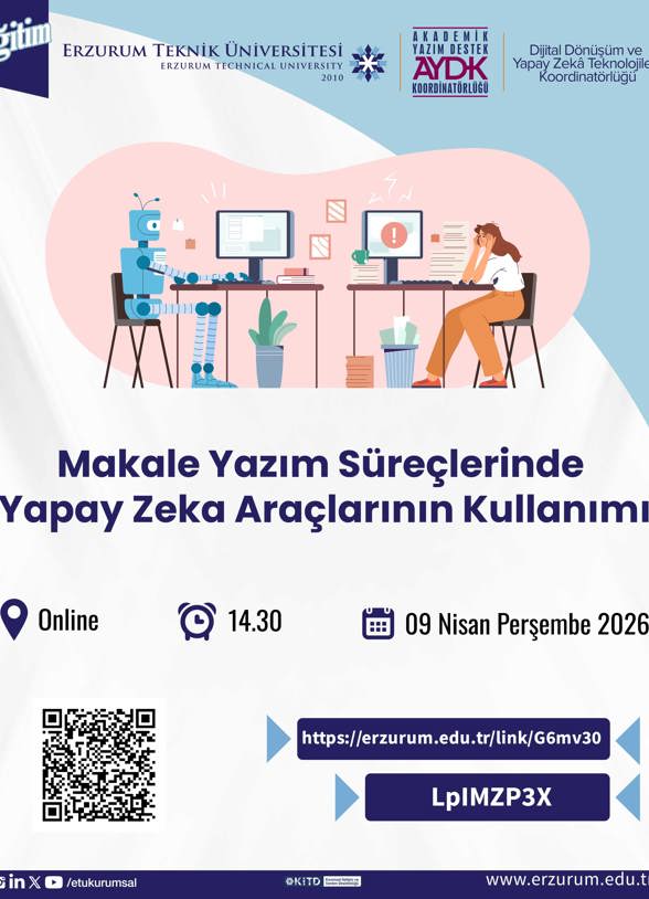 Makale Yazım Süreçlerinde Yapay Zeka Araçlarının Kullanımı  event image