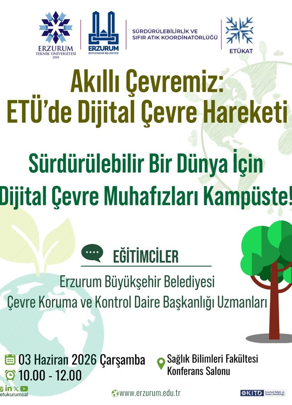 Akıllı Çevremiz: ETÜ'de Dijital Çevre Hareketi etkinlik görseli