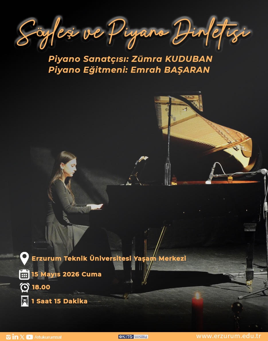 Söyleşi ve Piyano Dinletisi