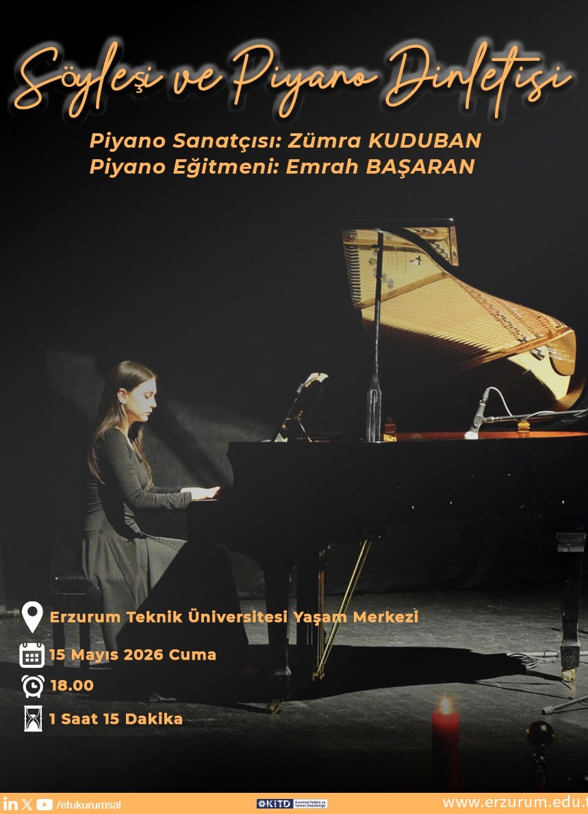 Söyleşi ve Piyano Dinletisi event image