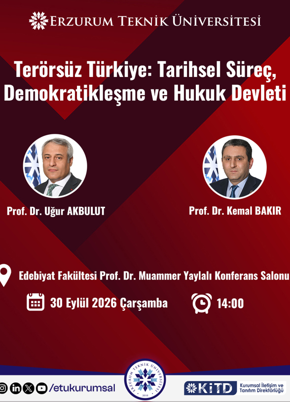 Terörsüz Türkiye: Tarihsel Süreç, Demokratikleşme ve Hukuk Devleti event image