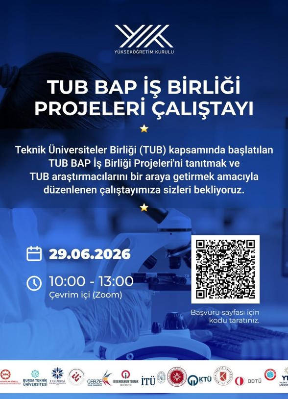 TUB BAB İş Birliği Projeleri Çalıştayı etkinlik görseli