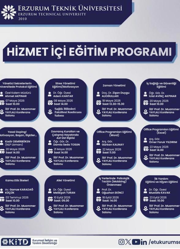 Hizmet İçi Eğitim Programı event image