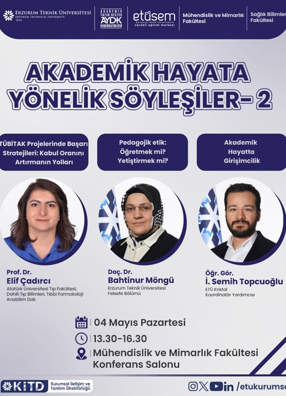 Akademik Hayata Yönelik Söyleşiler -2 etkinlik görseli